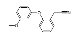 2-(3-methoxyphenoxy)phenylacetonitrile结构式