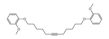 1,12-bis-(2-methoxy-phenoxy)-dodec-6-yne结构式
