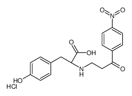 (2S)-3-(4-hydroxyphenyl)-2-[[3-(4-nitrophenyl)-3-oxopropyl]amino]propanoic acid,hydrochloride Structure