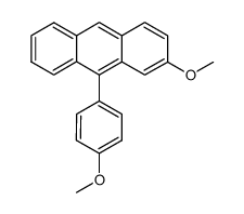 2-methoxy-9-(4-methoxyphenyl)anthracene Structure
