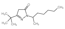 5-叔丁基-2-(1-甲基己基)-2,4-二氢吡唑-3-酮结构式