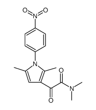 1H-Pyrrole-3-acetamide, N,N,2,5-tetramethyl-1-(4-nitrophenyl)-α-oxo结构式