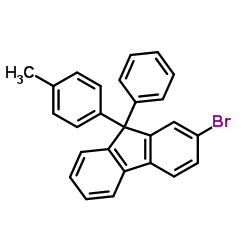 2-Bromo-9-(4-methylphenyl)-9-phenyl-9H-fluorene结构式