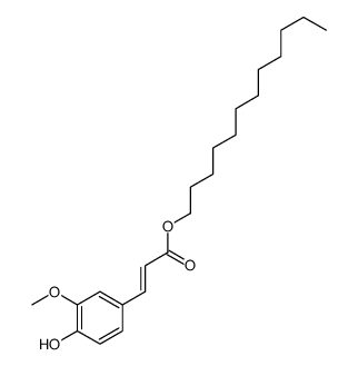 dodecyl 3-(4-hydroxy-3-methoxyphenyl)prop-2-enoate结构式