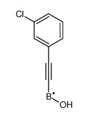 2-(3-chlorophenyl)ethynyl-hydroxyboron结构式