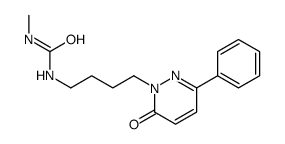 1-methyl-3-[4-(6-oxo-3-phenylpyridazin-1-yl)butyl]urea结构式