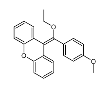 9-[ethoxy-(4-methoxyphenyl)methylidene]xanthene Structure