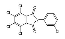 4,5,6,7-tetrachloro-2-(3-chlorophenyl)isoindole-1,3-dione结构式