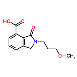 2-(3-METHOXY-PROPYL)-3-OXO-2,3-DIHYDRO-1H-ISOINDOLE-4-CARBOXYLIC ACID结构式