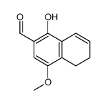 1-hydroxy-4-methoxy-5,6-dihydronaphthalene-2-carbaldehyde结构式