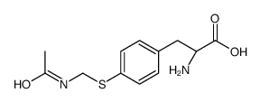 (2S)-3-[4-(acetamidomethylsulfanyl)phenyl]-2-aminopropanoic acid结构式