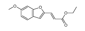 ethyl 3-(6-methoxy-1-benzofuran-2-yl)prop-2-enoate结构式