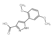 5-(2,5-dimethoxyphenyl)-1h-pyrazole-3-carboxylic acid picture