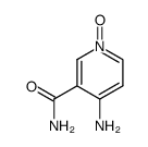 Nicotinamide, 4-amino-, 1-oxide (7CI) Structure