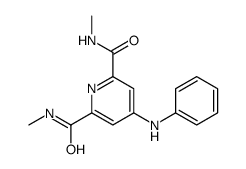 4-anilino-2-N,6-N-dimethylpyridine-2,6-dicarboxamide结构式