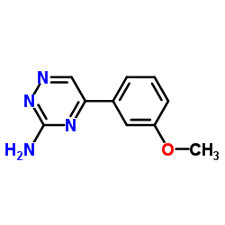 5-(3-METHOXY-PHENYL)-[1,2,4]TRIAZIN-3-YLAMINE结构式