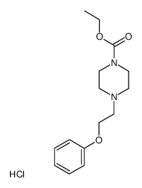 1-ethoxycarbonyl-4-(2-phenoxyethyl)piperazine hydrochloride Structure