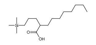 2-(3-trimethylsilylpropyl)decanoic acid Structure