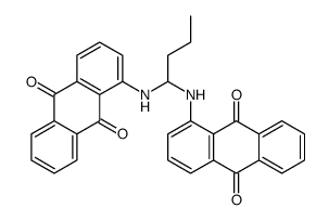 1-[1-[(9,10-dioxoanthracen-1-yl)amino]butylamino]anthracene-9,10-dione结构式