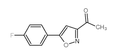 3-ACETYL-5(4-FLUOROPHENYL)-ISOXAZOLE结构式