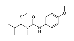 3-(4-methoxyphenyl)-1-methyl-1-(2-methyl-1-methylsulfanylpropyl)urea Structure