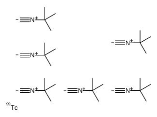 2-Isocyano-2-methylpropane-(99Tc)technetium (6:1) Structure