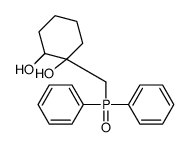 1-(diphenylphosphorylmethyl)cyclohexane-1,2-diol结构式