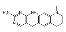 2,4-Diamino-5-(1,2,3,4-tetrahydro-N-methyl-6-quinolylmethyl)pyrimidine Structure