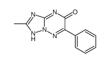 2-methyl-6-phenyl-3H-[1,2,4]triazolo[1,5-b][1,2,4]triazin-7-one结构式