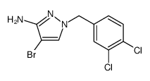 4-bromo-1-(3,4-dichlorobenzyl)-1H-pyrazol-3-amine结构式
