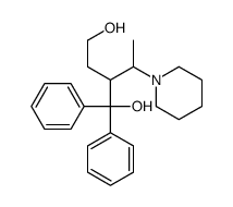 1,1-diphenyl-2-(1-piperidin-1-ylethyl)butane-1,4-diol结构式