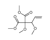 dimethyl 2-methoxy-2-(1-methoxyprop-2-enyl)propanedioate结构式