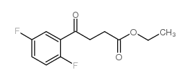ETHYL 4-(2,5-DIFLUOROPHENYL)-4-OXOBUTYRATE Structure