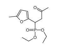 4-diethoxyphosphoryl-4-(5-methylfuran-2-yl)butan-2-one Structure