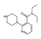 N,N-Diethyl-2-(1-piperazinyl)nicotinamide Structure