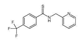 N-(pyridin-2-ylmethyl)-4-(trifluoromethyl)benzenecarbothioamide结构式