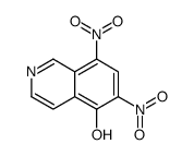 6,8-dinitroisoquinolin-5-ol Structure