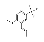 5-methoxy-4-(prop-1-en-1-yl)-2-(trifluoromethyl)pyridine结构式