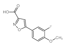 5-(3-氟-4-甲氧基苯基)异恶唑-3-羧酸图片