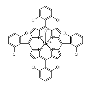 Manganese, chloro[5,10,15,20-tetrakis(2,6-dichlorophenyl)-21H,23H-porphinato(2-)-κN21,κN22,κN23,κN24]-, (SP-5-12) picture