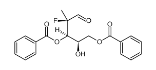 D-erythro-Pentose, 2-deoxy-2-fluoro-2-methyl-, 3,5-dibenzoate, (2R)结构式