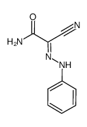 (E)-2-amino-2-oxo-N-phenylacetohydrazonoyl cyanide结构式