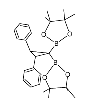 2,3-diphenyl-1,1-bis(pinacolatoboryl)-cyclopropane结构式