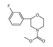 methyl (2S)-2-(3-fluorophenyl)morpholine-4-carboxylate结构式