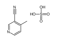 4-methylpyridine-3-carbonitrile,sulfuric acid Structure