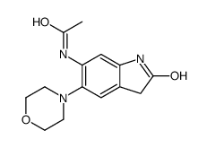 N-(5-morpholin-4-yl-2-oxo-1,3-dihydroindol-6-yl)acetamide结构式