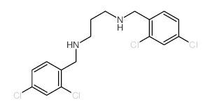 N~1~,N~3~-Bis(2,4-dichlorobenzyl)-1,3-propanediamine结构式