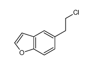 5-(2-Chloroethyl)-1-benzofur Structure