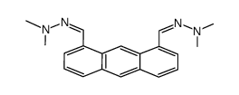 anthracene 1,8-dicarboxaldehyde-bis(N,N-dimethylhydrazone) Structure