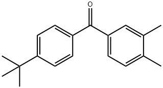 4-tert-Butyl-3',4'-dimethylbenzophenone structure